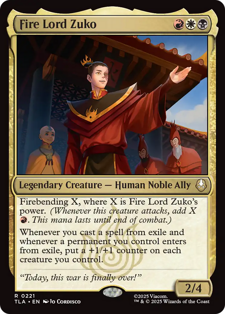 Fire Lord Zuko [Avatar: The Last Airbender] | Galaxy Games LLC