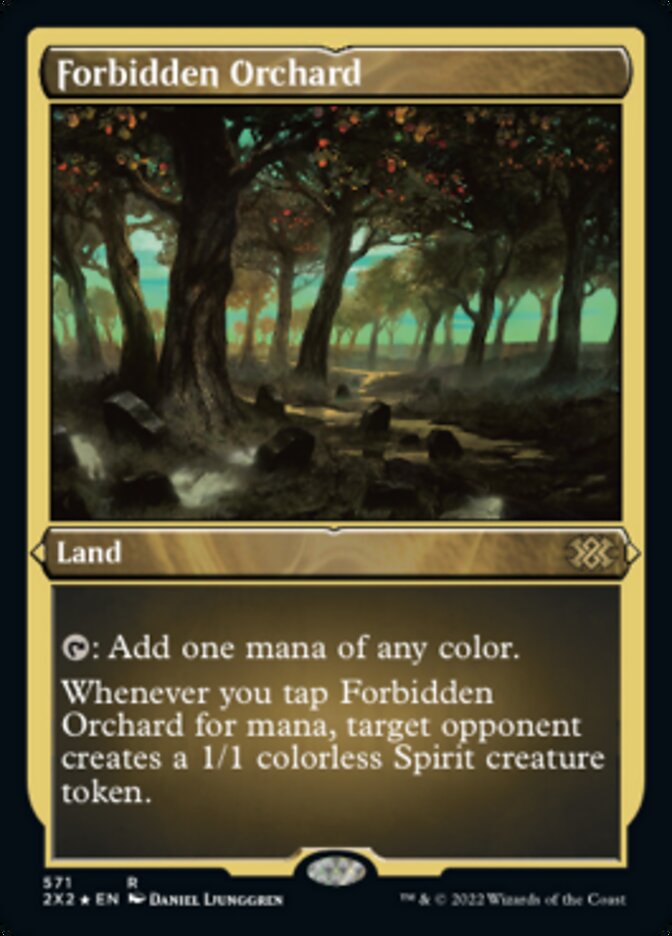 Forbidden Orchard (Foil Etched) [Double Masters 2022] | Galaxy Games LLC