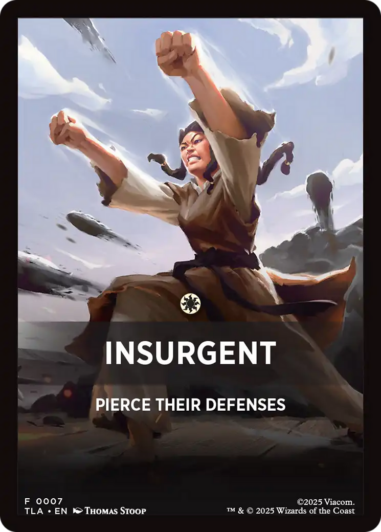 Insurgent Theme Card [Avatar: The Last Airbender Tokens] | Galaxy Games LLC