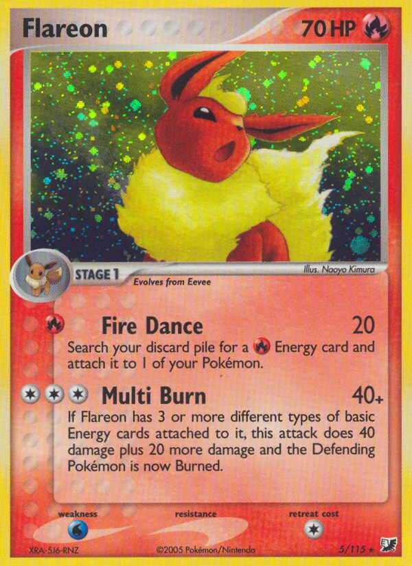 Flareon (5/115) [EX: Unseen Forces] | Galaxy Games LLC