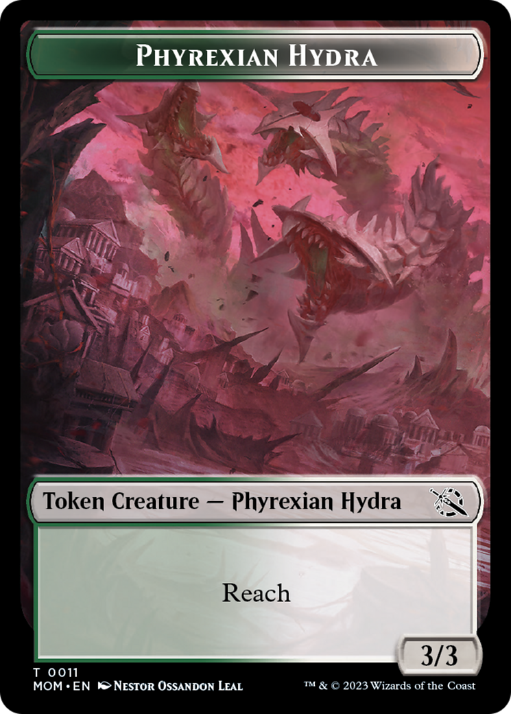 Treasure (21) // Phyrexian Hydra (11) Double-Sided Token [March of the Machine Tokens] | Galaxy Games LLC