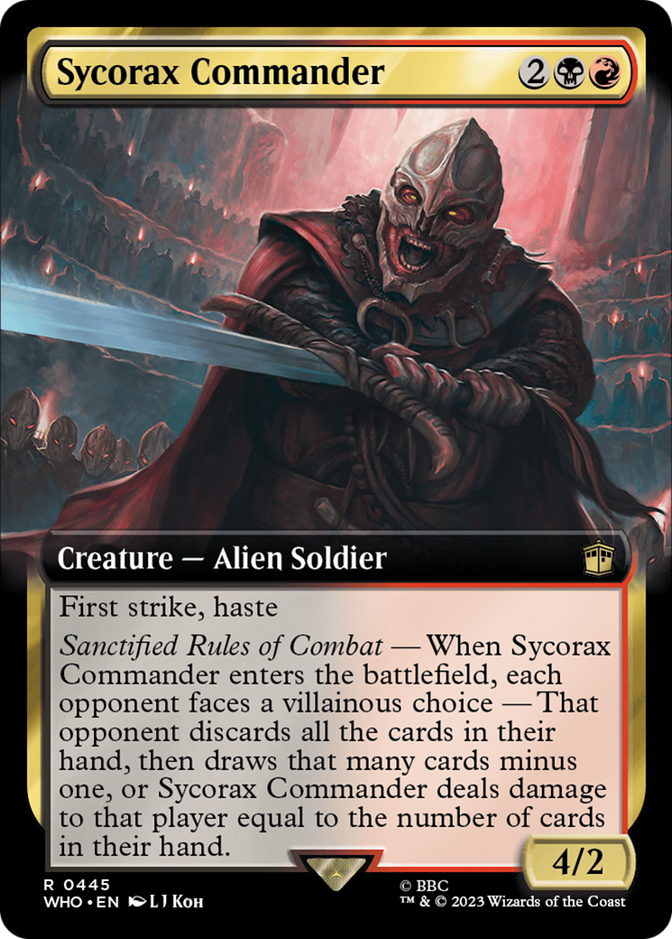 Sycorax Commander (Extended Art) [Doctor Who] | Galaxy Games LLC