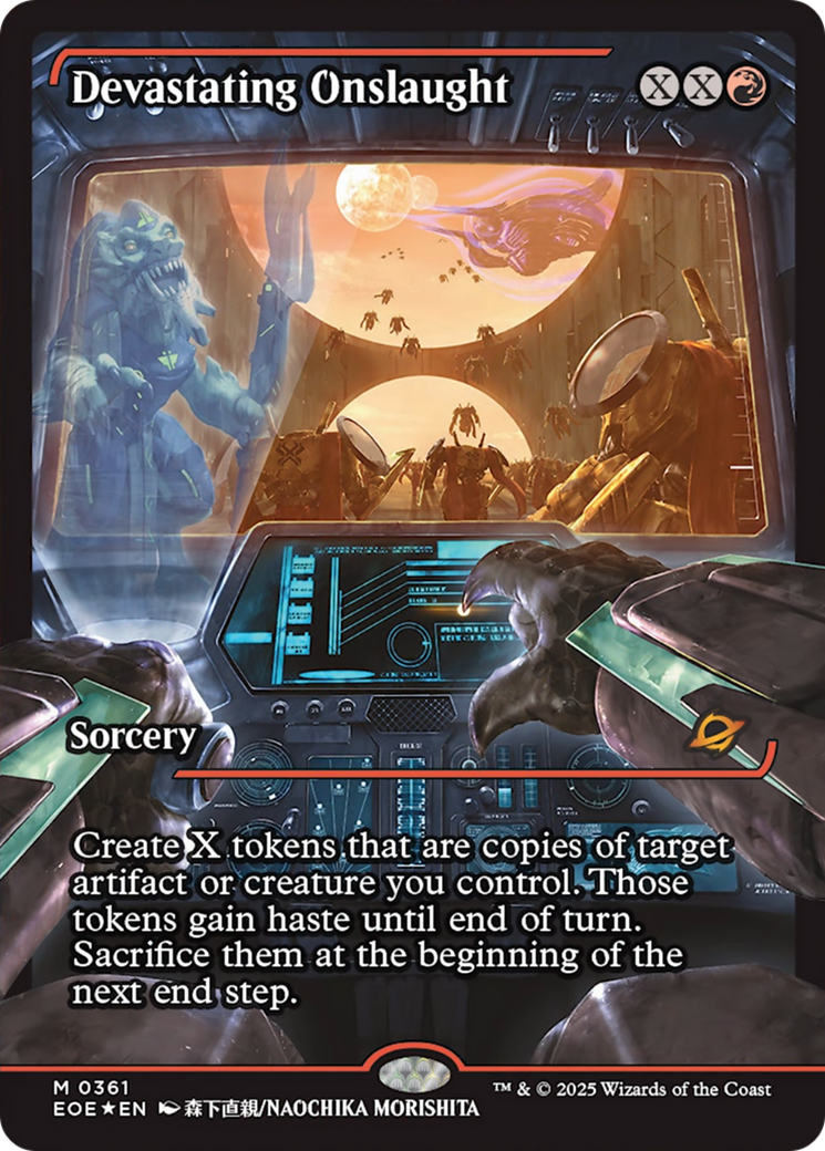 Devastating Onslaught (0361) (Showcase) [Edge of Eternities] | Galaxy Games LLC