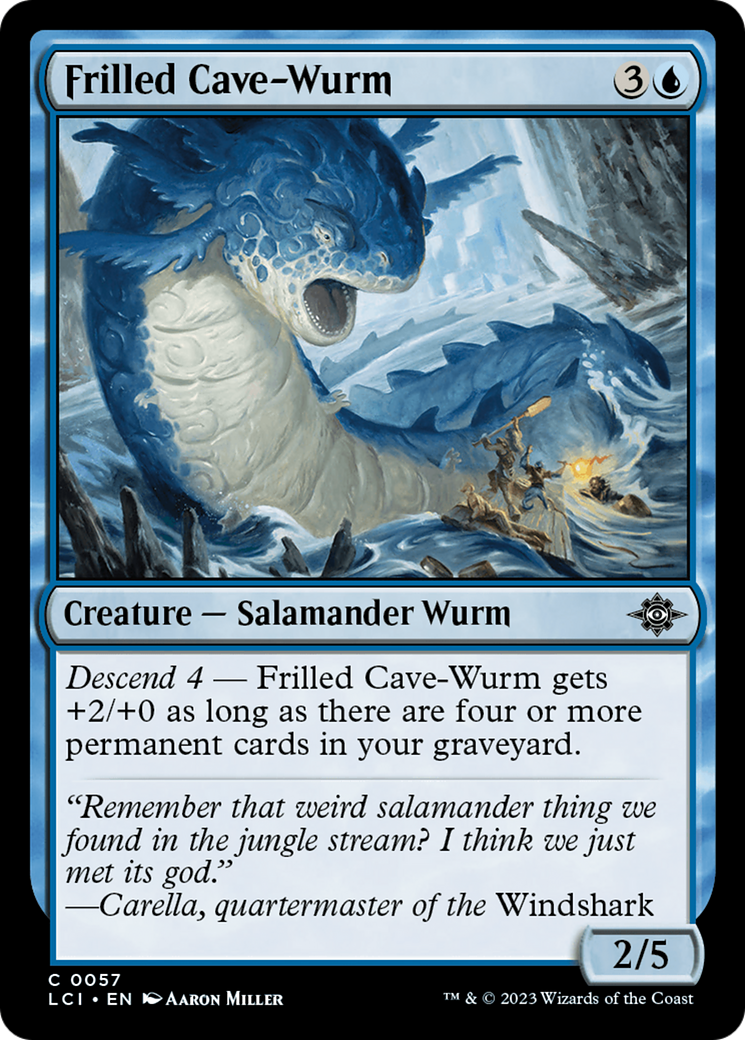 Frilled Cave-Wurm [The Lost Caverns of Ixalan] | Galaxy Games LLC