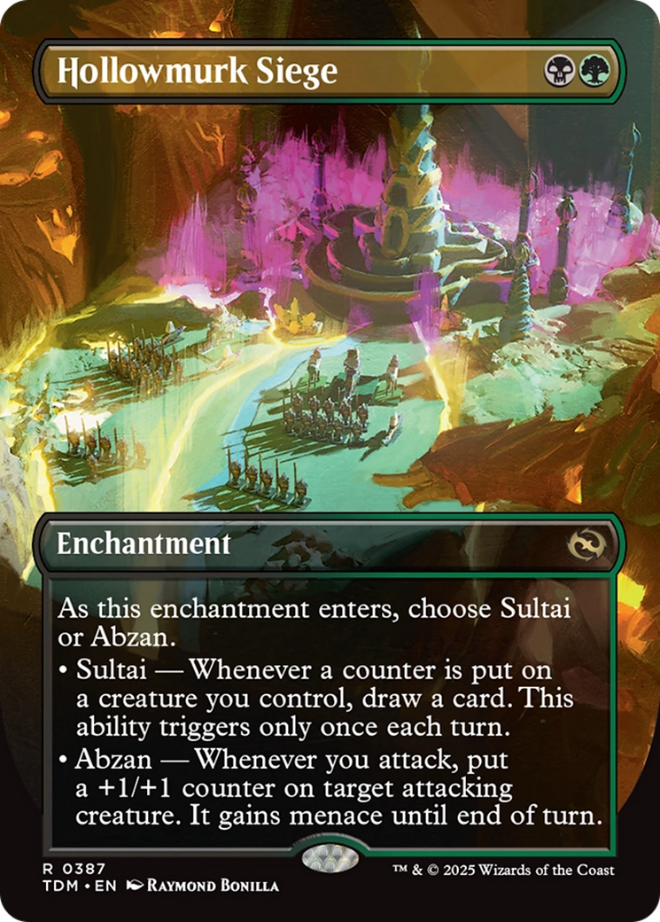 Hollowmurk Siege (Borderless) [Tarkir: Dragonstorm] | Galaxy Games LLC