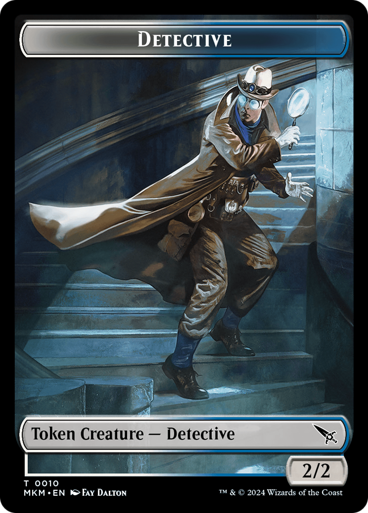Detective // Spider Double-Sided Token [Murders at Karlov Manor Tokens] | Galaxy Games LLC