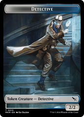 Detective // Thopter (0019) Double-Sided Token [Murders at Karlov Manor Tokens] | Galaxy Games LLC