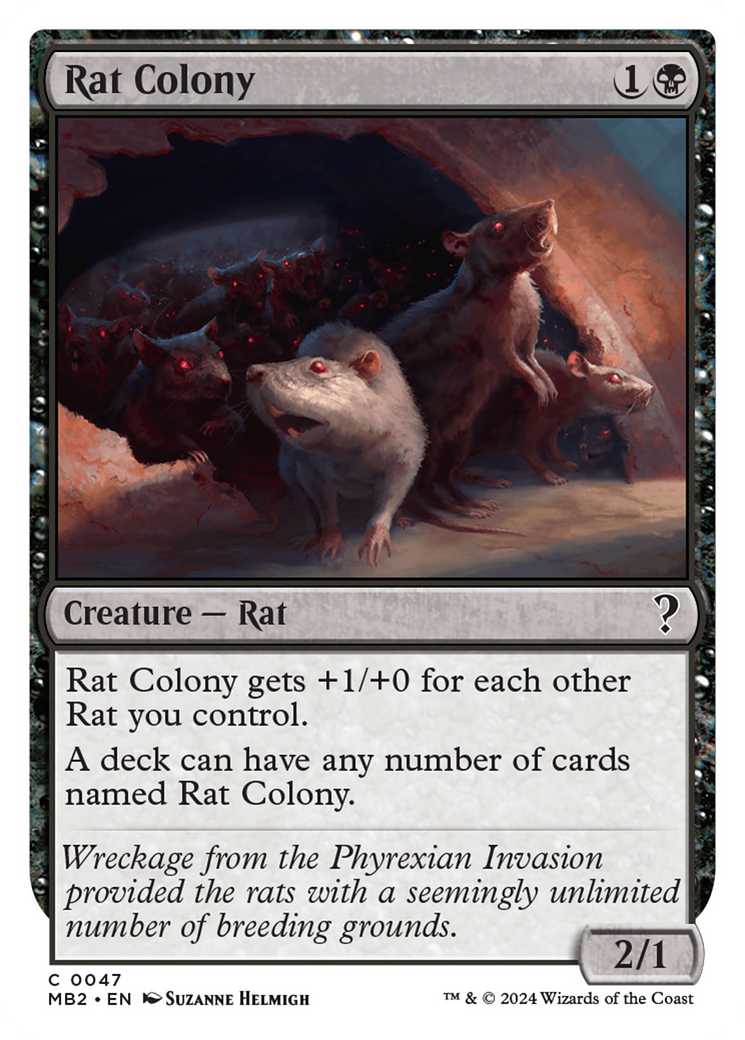 Rat Colony (White Border) [Mystery Booster 2] | Galaxy Games LLC