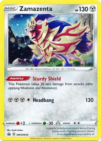 Zamazenta (SWSH034) [Sword & Shield: Black Star Promos] | Galaxy Games LLC