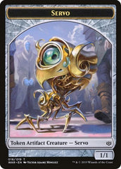 Servo // Wizard Double-Sided Token [Challenger Decks 2020 Tokens] | Galaxy Games LLC