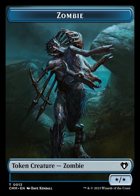 Human Soldier // Zombie (0013) Double-Sided Token [Commander Masters Tokens] | Galaxy Games LLC