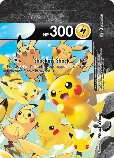 Pikachu V-UNION (SWSH140) (Celebrations) [Sword & Shield: Black Star Promos] | Galaxy Games LLC