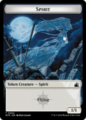 Spirit (0018) // Spirit (0004) Double-Sided Token [Ravnica Remastered Tokens] | Galaxy Games LLC
