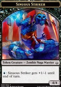 Sinuous Striker // Zombie Double-Sided Token [Hour of Devastation Tokens] | Galaxy Games LLC