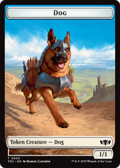 Dog // Goblin Double-Sided Token [Tarkir: Dragonstorm Commander Tokens] | Galaxy Games LLC