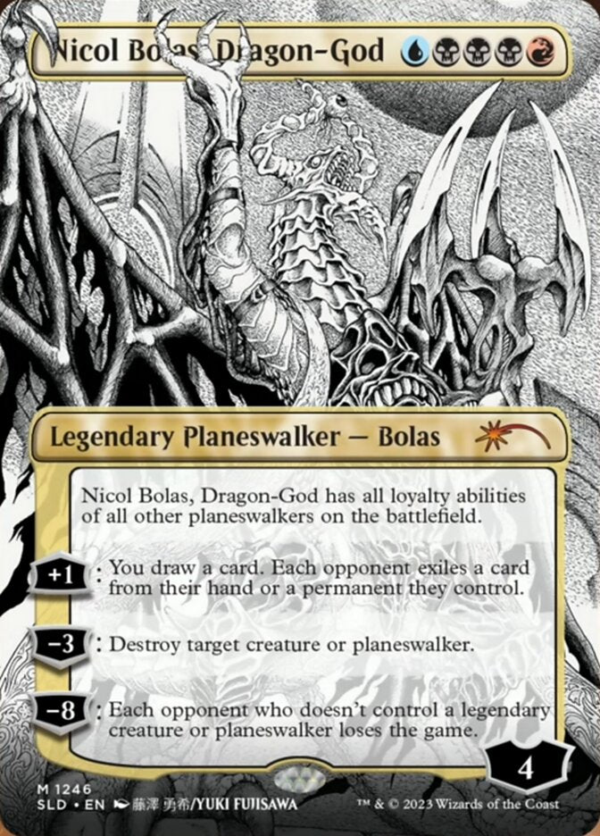 Nicol Bolas, Dragon-God (Borderless) [Secret Lair Drop Series] | Galaxy Games LLC