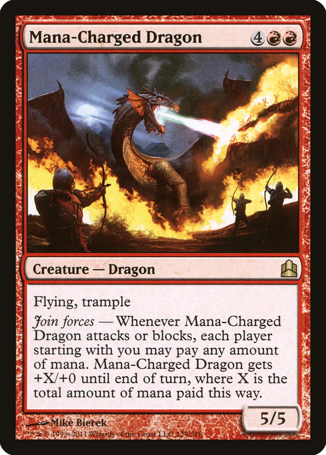 Mana-Charged Dragon [Commander 2011] | Galaxy Games LLC