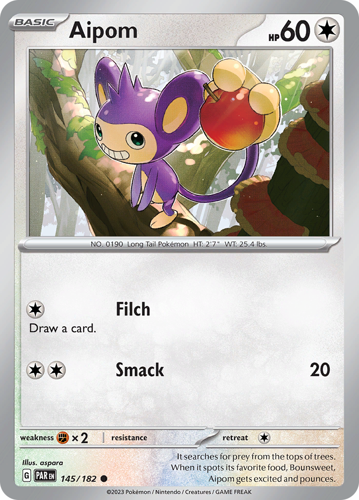 Aipom (145/182) [Scarlet & Violet: Paradox Rift] | Galaxy Games LLC