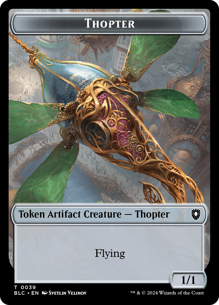Goblin // Thopter Double-Sided Token [Bloomburrow Commander Tokens] | Galaxy Games LLC