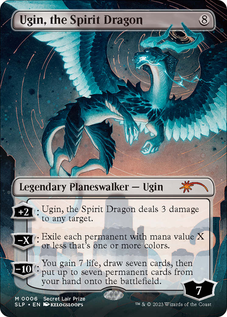 Ugin, the Spirit Dragon (Borderless) [Secret Lair Showdown] | Galaxy Games LLC