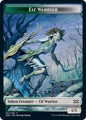 Elf Warrior // Plant Double-Sided Token [Double Masters Tokens] | Galaxy Games LLC