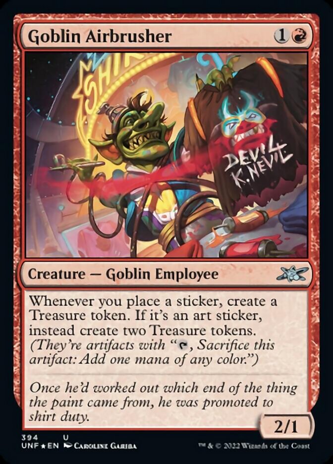 Goblin Airbrusher (Galaxy Foil) [Unfinity] | Galaxy Games LLC