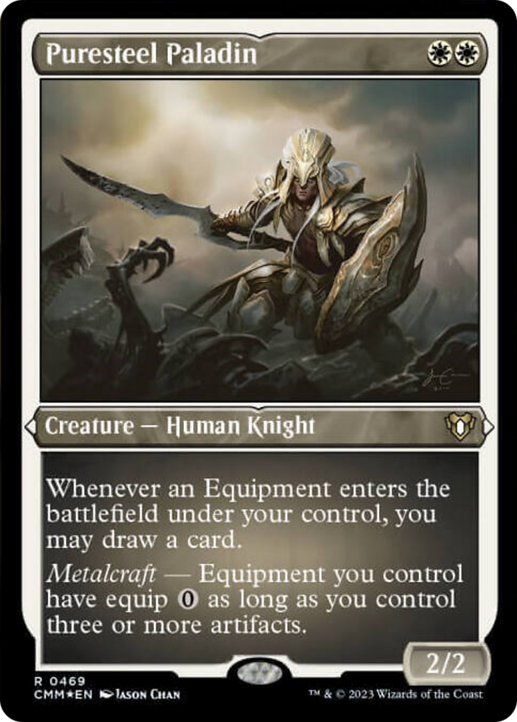 Puresteel Paladin (Foil Etched) [Commander Masters] | Galaxy Games LLC