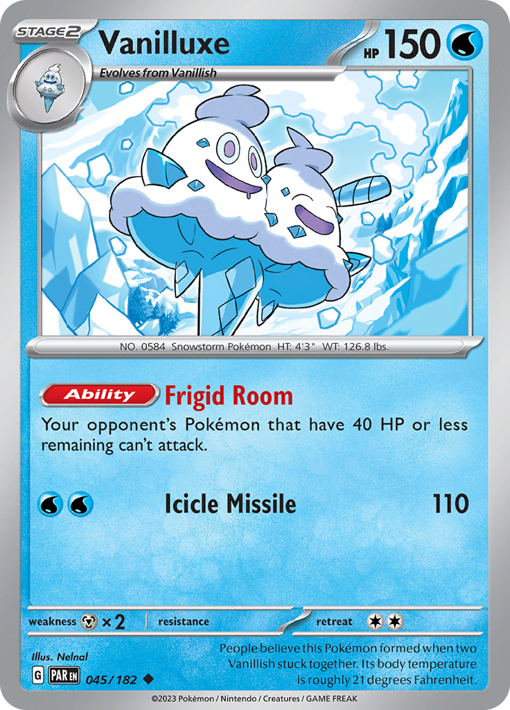 Vanilluxe (045/182) [Scarlet & Violet: Paradox Rift] | Galaxy Games LLC