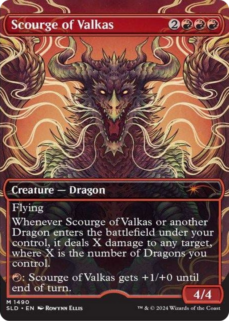 Scourge of Valkas (Rainbow Foil) [Secret Lair Drop Series] | Galaxy Games LLC