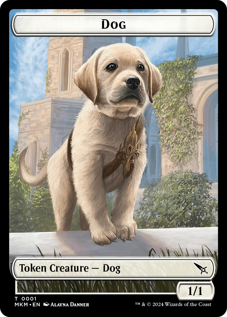 Dog Token [Murders at Karlov Manor Tokens] | Galaxy Games LLC