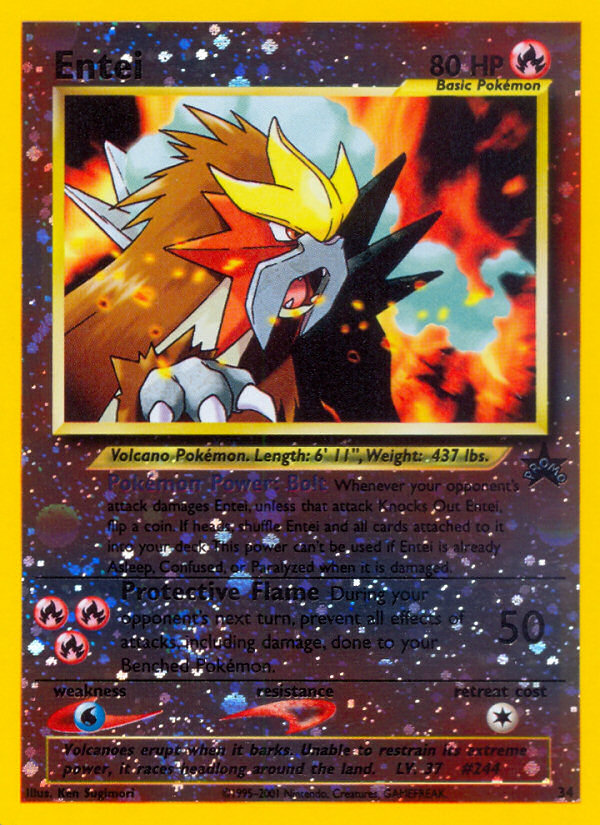 Entei (34) [Wizards of the Coast: Black Star Promos] | Galaxy Games LLC