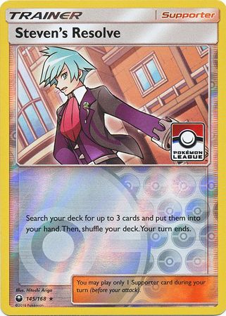Steven's Resolve (145/168) (League Promo) [Sun & Moon: Celestial Storm] | Galaxy Games LLC