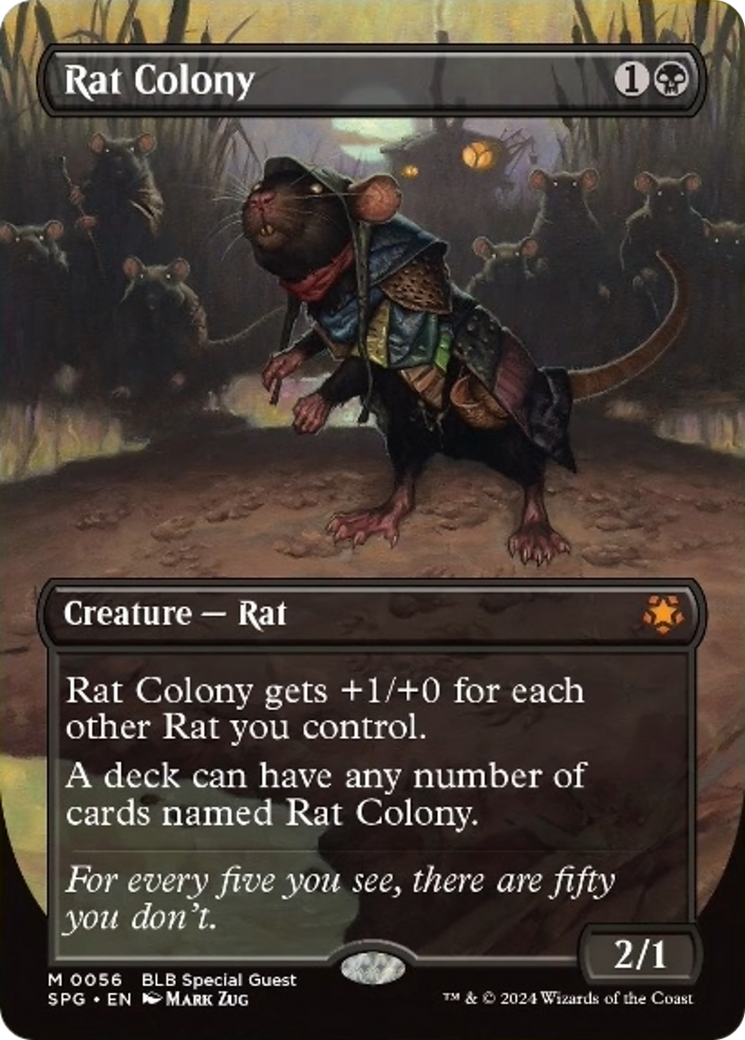 Rat Colony (Borderless) [Bloomburrow Special Guests] | Galaxy Games LLC