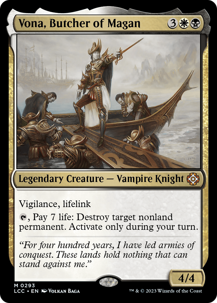 Vona, Butcher of Magan [The Lost Caverns of Ixalan Commander] | Galaxy Games LLC