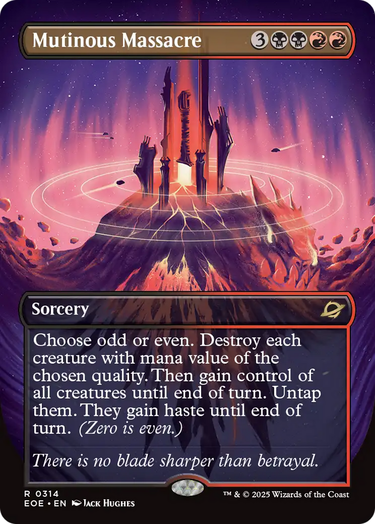 Mutinous Massacre (Borderless) [Edge of Eternities] | Galaxy Games LLC