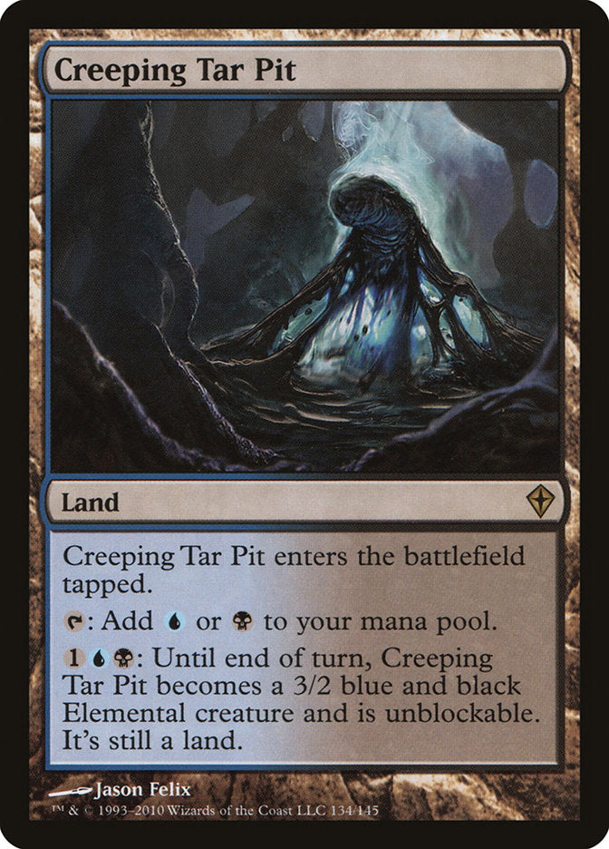 Creeping Tar Pit [Worldwake] | Galaxy Games LLC