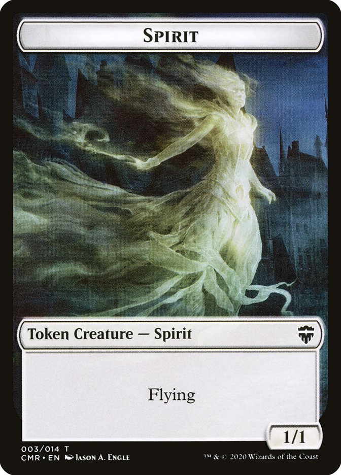 Copy (013) // Spirit Double-Sided Token [Commander Legends Tokens] | Galaxy Games LLC