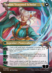 Tamiyo, Inquisitive Student // Tamiyo, Seasoned Scholar (Borderless) (Textured Foil) [Modern Horizons 3] | Galaxy Games LLC