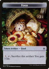 Knight // Food (17) Double-Sided Token [Throne of Eldraine Tokens] | Galaxy Games LLC