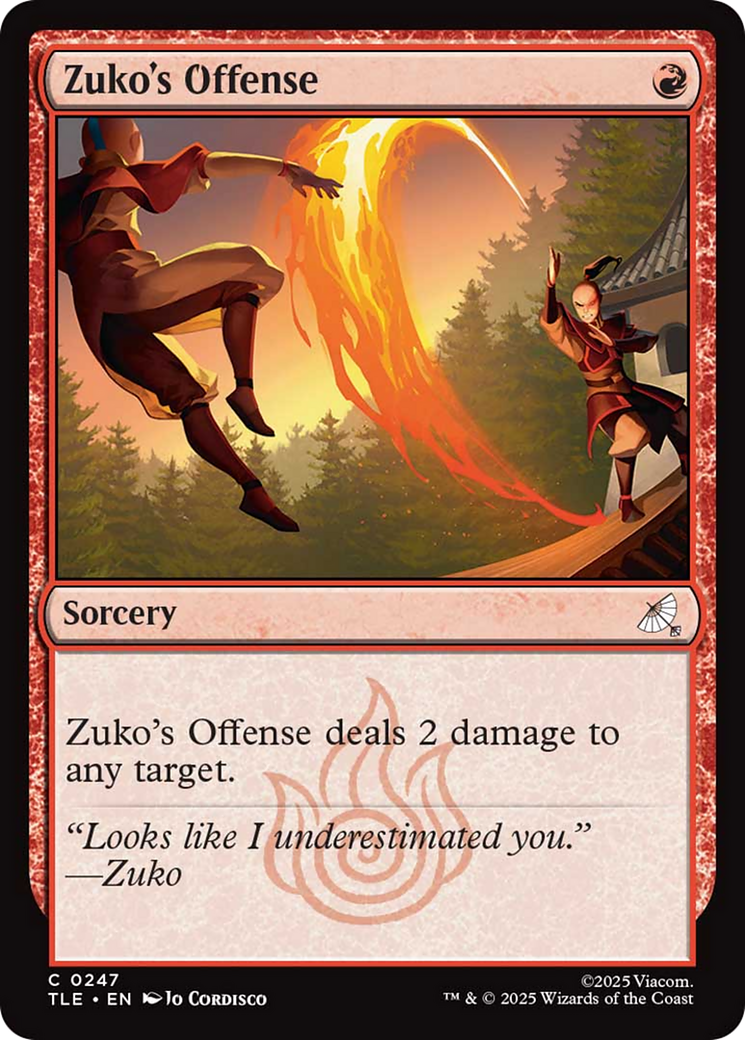 Zuko's Offense [Avatar: The Last Airbender: Eternal-Legal] | Galaxy Games LLC