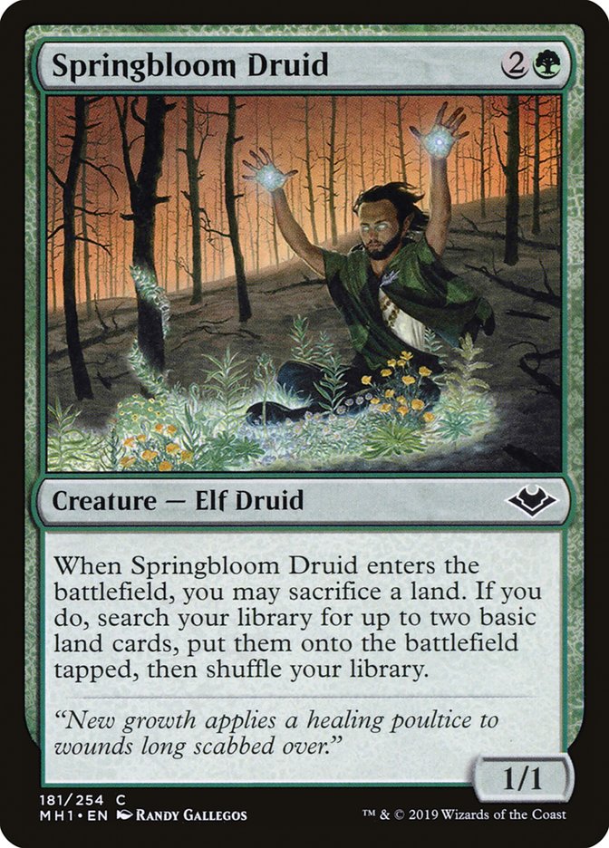 Springbloom Druid [Modern Horizons] | Galaxy Games LLC