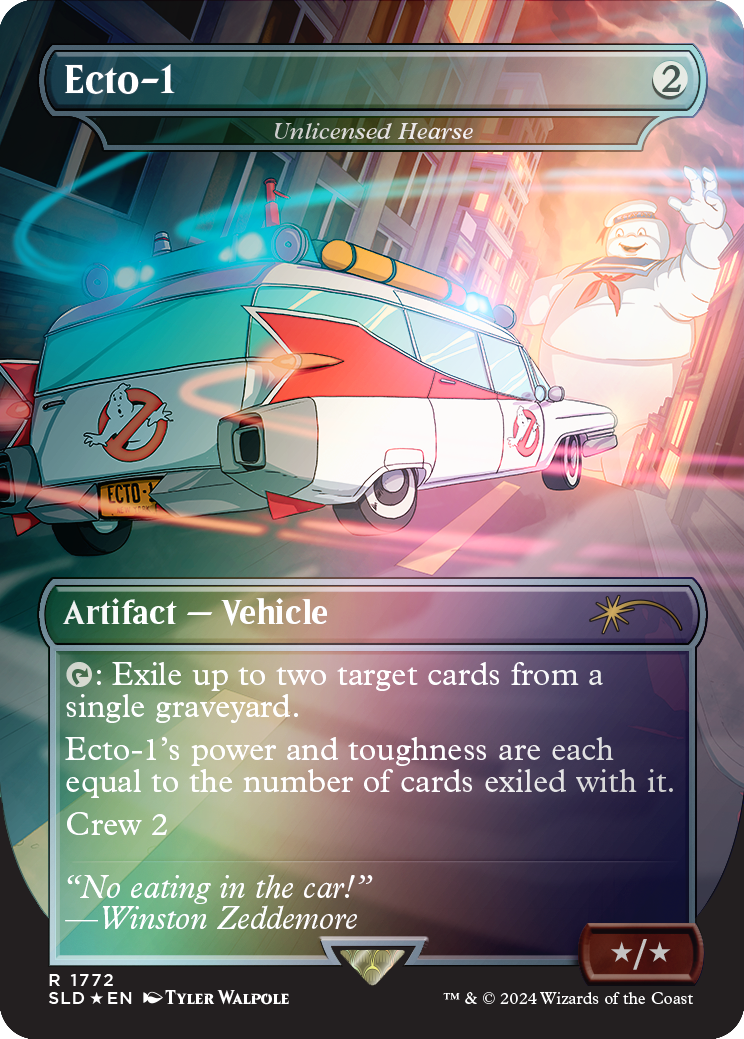 Ecto-1 - Unlicensed Hearse (Rainbow Foil) [Secret Lair Drop Series] | Galaxy Games LLC