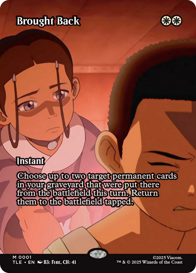 Brought Back (Borderless) [Avatar: The Last Airbender: Eternal-Legal] | Galaxy Games LLC