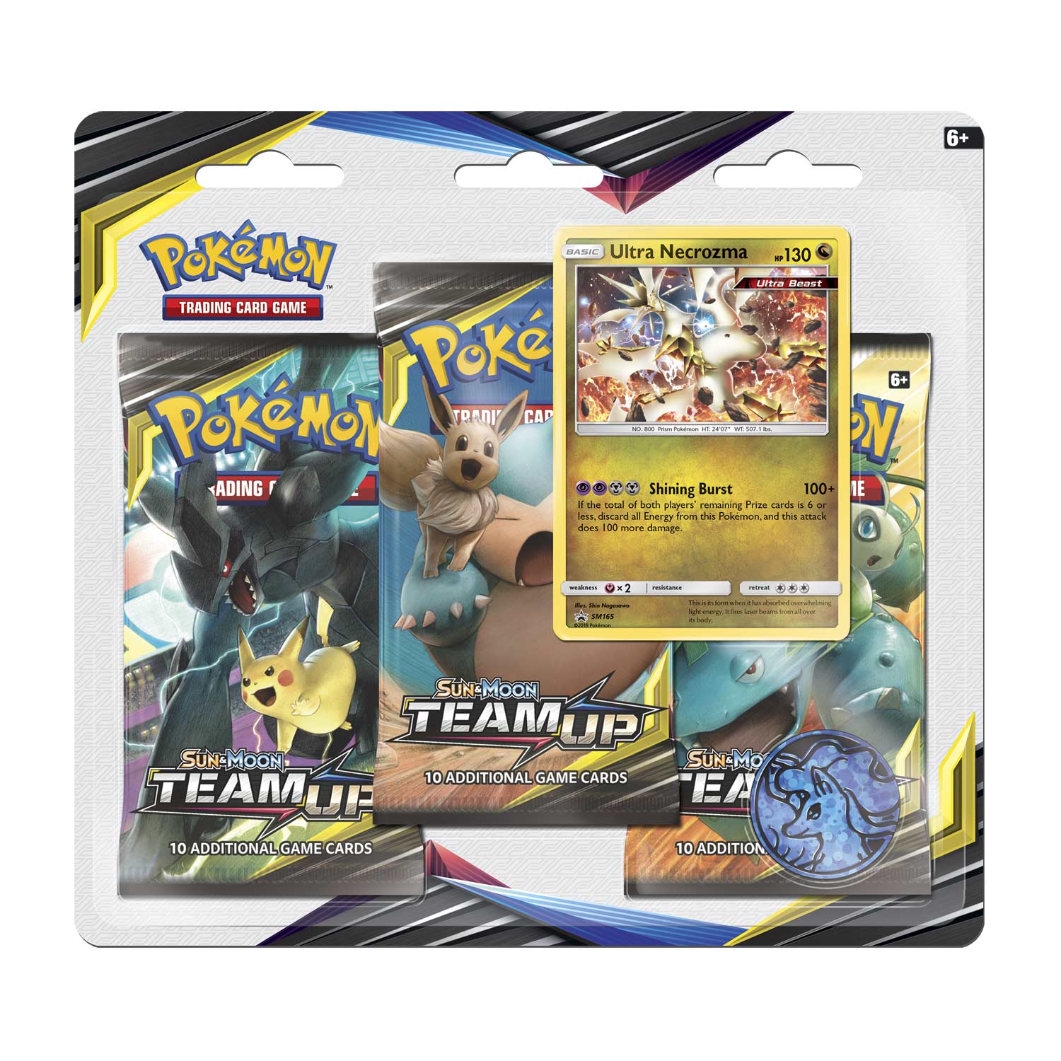 Sun & Moon: Team Up - 3-Pack Blister (Ultra Necrozma) | Galaxy Games LLC