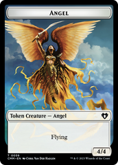 Copy (54) // Angel Double-Sided Token [Commander Masters Tokens] | Galaxy Games LLC