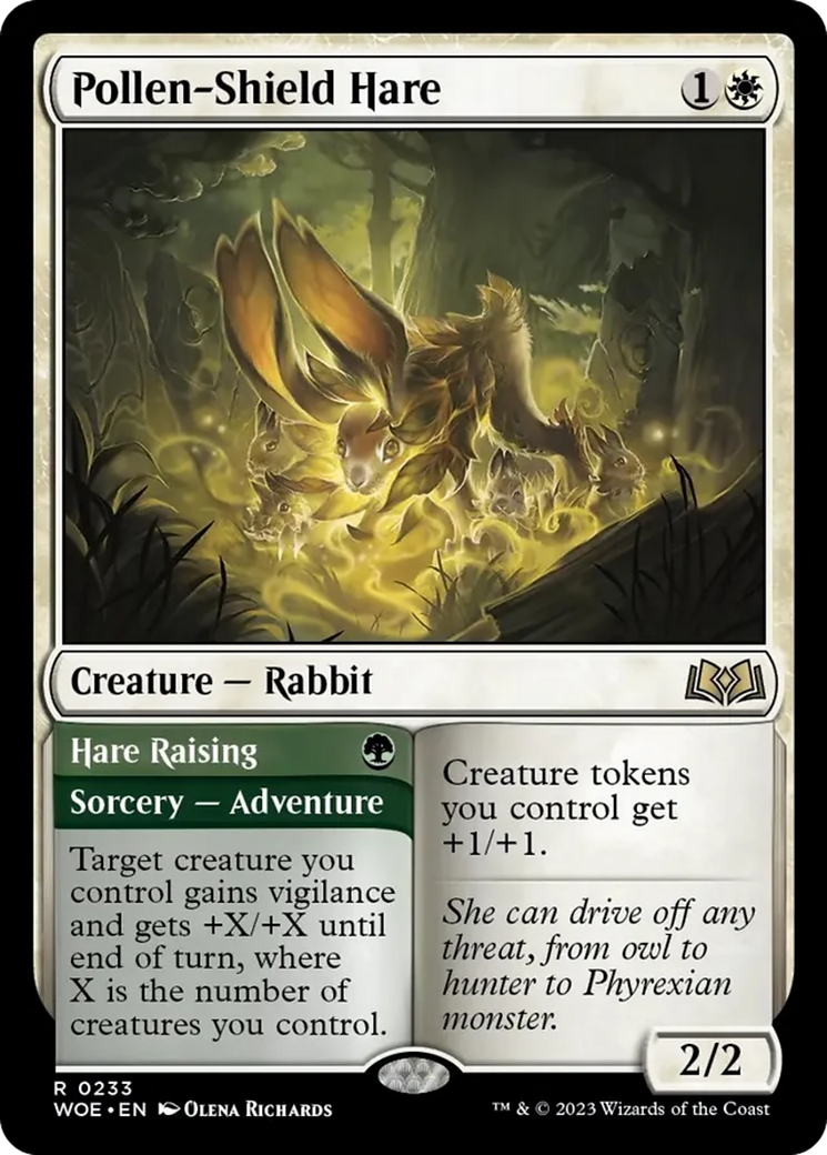 Pollen-Shield Hare // Hare Raising [Wilds of Eldraine] | Galaxy Games LLC