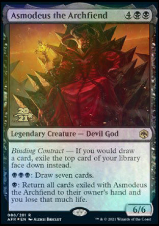 Asmodeus the Archfiend [Dungeons & Dragons: Adventures in the Forgotten Realms Prerelease Promos] | Galaxy Games LLC