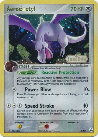Aerodactyl (1/92) (Stamped) [EX: Legend Maker] | Galaxy Games LLC