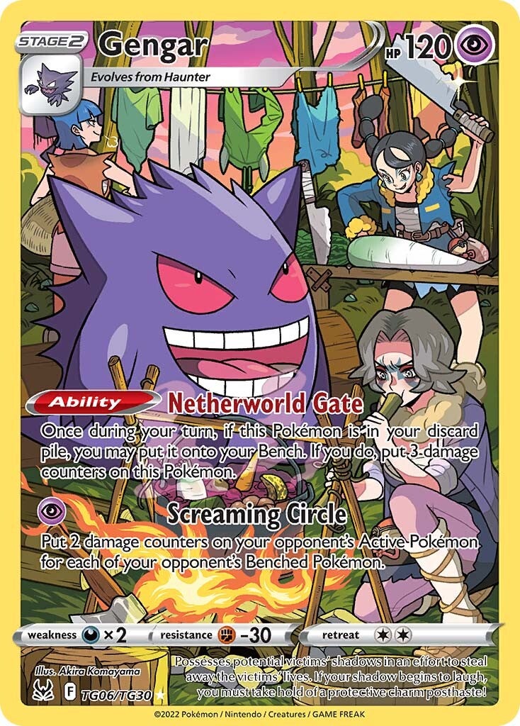 Pokemon Lost Origin Ultra Rare Gengar Tg06 (Trainer Gallery) Pokemon Lost Origin Ultra Rare Gengar Tg06 (Trainer Gallery)