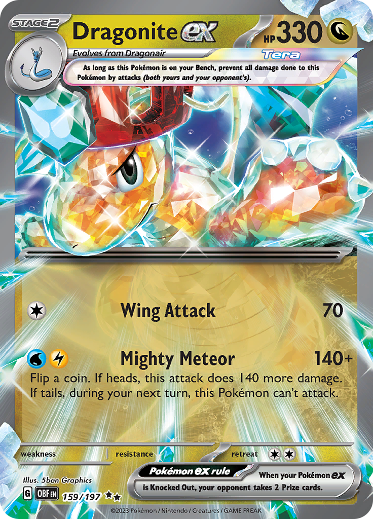 Dragonite ex (159/197) [Scarlet & Violet: Obsidian Flames] | Galaxy Games LLC